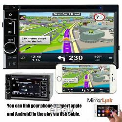 For Honda Accord Pilot 6.2 2 DIN Car Stereo CD DVD Radio Player Backup Camera