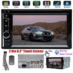 For Nissan Altima Double 2 Din 6.2 Car Radio DVD Stereo Touchscreen Bluetooth