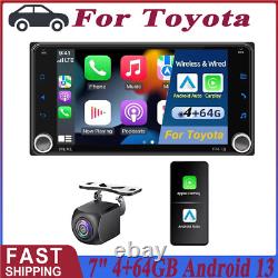 For Toyota Car Stereo CarPlay GPS Bluetooth Radio Double 2 Din 7 Android 13.0
