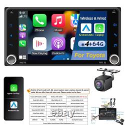 For Toyota Car Stereo CarPlay GPS Bluetooth Radio Double 2 Din 7 Android 13.0