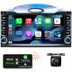 For Toyota Car Stereo Carplay Gps Bluetooth Radio Double 2 Din 7 Cd Dvd Player