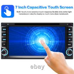 For Toyota Car Stereo CarPlay GPS Bluetooth Radio Double 2 Din 7 CD DVD Player