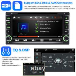 For Toyota Car Stereo CarPlay GPS Bluetooth Radio Double 2 Din 7 CD DVD Player