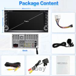 For Toyota Car Stereo CarPlay GPS Bluetooth Radio Double 2 Din 7 CD DVD Player