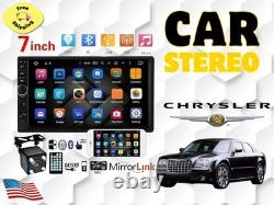 For all CHRYSLER car stereo Double Din 7 LCD Screen SWC black