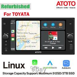 For most old Toyota Double DIN Car Stereo 7in Touch Screen -CarPlay/Android Auto