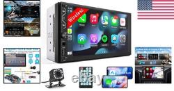 Full HD 7-Inch Touchscreen Double Din Stereo with Bluetooth & Reverse Camera