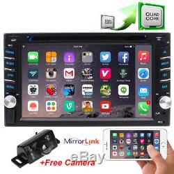 GPS Nav 4G WiFi Double 2Din 6.2 Smart Android6.0 Car Stereo DVD Radio Bluetooth