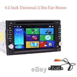 GPS Navi Double Din Car Stereo Radio DVD mp3 Player Bluetooth with Map+Camera