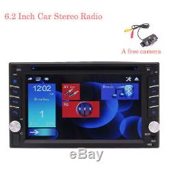 GPS Navi Double Din Car Stereo Radio DVD mp3 Player Bluetooth with Map+Camera