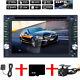 Gps Navigation Double Din In Dash Car Dvd Radio Stereo Player Bt + Free Camera