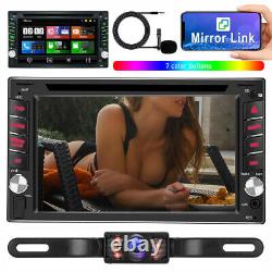 GPS Navigation Touch Bluetooth Radio Double 2 Din 6.2 Car Stereo DVD Player CD