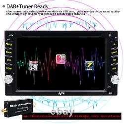 GPS Navigation With Map Bluetooth Radio Double Din 6.2Car Stereo DVD Player CD