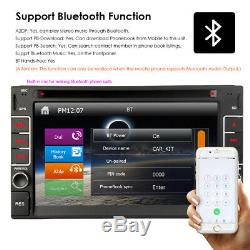 GPS Navigation With Map Bluetooth Radio Double Din 6.2 Car Stereo DVD Player BT