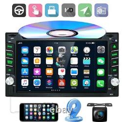 GPS Navigation With Map Bluetooth Radio Double Din 6.2 Car Stereo DVD Player CD