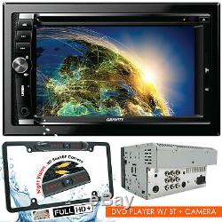 Gravity CAR AUDIO DOUBLE DIN 6.2 TOUCHSCREEN LCD DVD CD MP3 BLUETOOTH + CAMERA