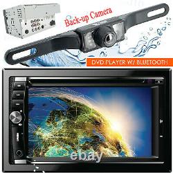 Gravity VGR-D900B Car Stereo 2 DIN Touch DVD Player AM/FM with Bluetooth + Camera