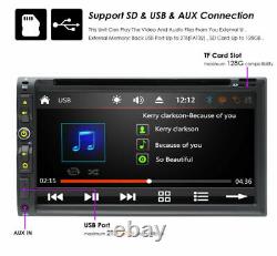 HD Double 2Din In Dash Sony CD Lens 7Car Stereo Radio DVD Player AUX BT USB Mic