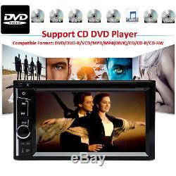 HD Double 2 DIN 6.2 Car Stereo CD DVD Player Radio Bluetooth FM AM TV For Ford