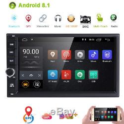 HIZPO Quad Core Android 8.1 4G WIFI 7 Double 2DIN Car Radio Stereo DAB+GPS Navi