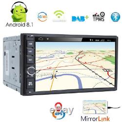 HIZPO Quad Core Android 8.1 4G WIFI 7 Double 2DIN Car Radio Stereo DAB+GPS Navi