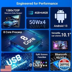 Haudio 10.1 Inch HD Carplay Screen for Car with 720P Touchscreen, Double Din