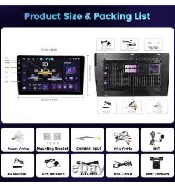 Hikity 8 Core 4+64G Android 13 Car Stereo Support SIM Card Double Din Wireless