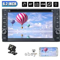 In Dash 6.2 Double 2Din Car Stereo Radio CD DVD Player GPS Navigation Bluetooth