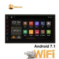In-dash Android 7.1 WIFI 7Double 2DIN Car Radio GPS Stereo no-DVD Player+CAMERA