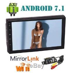 In-dash Android 7.1 WIFI 7Double 2DIN Car Radio GPS Stereo no-DVD Player+CAMERA