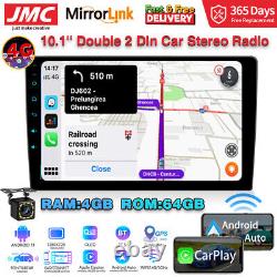 JMC Car Stereo Radio Bluetooth Carplay 4+64G Android Double Din Touch Screen GPS