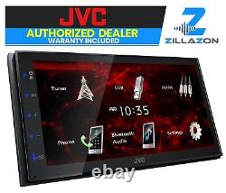 JVC KW-M180BT Double DIN 6.8 Screen Bluetooth USB Multimedia Stereo Receiver