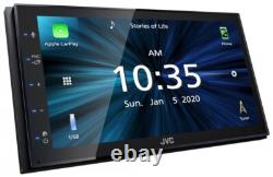 JVC KW-M560BT 2-DIN Car Stereo, Apple CarPlay/Android Auto, SXM, w Backup Camera