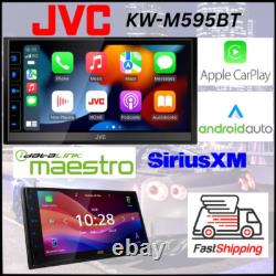 JVC KW-M595BT 6.8 DOUBLE DIN MECHLESS CAR RADIO WithAPPLE CAR PLAY/ ANDROID AUTO