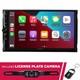Jensen Car723w 7 Double-din Digital Multimedia With License Plate Camera