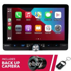 Jensen CAR813 8 Single/Double DIN Multimedia Receiver with Backup Bullet Camera