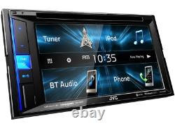 Jvc Kw-v25bt Car Stereo Double Din 6.2 Tv CD Usb DVD Bluetooth Iphone Pandora