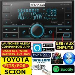 KENWOOD FOR TOYOTA & SCION BLUETOOTH USB CAR RADIO STEREO PKG With OPT. SIRIUSXM