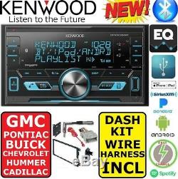 KENWOOD GM CAR-TRUCK-VAN-SUV BLUETOOTH USB Double Din Car Stereo Pkg Opt XM