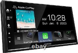 Kenwood DMX7709S 2-DIN Car Stereo, Apple CarPlay & Android Auto, SXM, 13-Band EQ