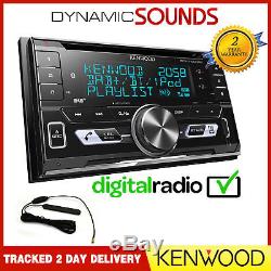 Kenwood DPX7100DAB Double Din Car CD Stereo Bluetooth USB iPod iPhone DAB Aerial