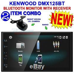 Kenwood Dmx125bt Double Din 6.8 Touchscreen Car Stereo Digital Mediea Receiver