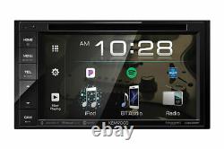 Kenwood Double DIN Bluetooth In-Dash Car Stereo Receiver+Belva Backup Camera