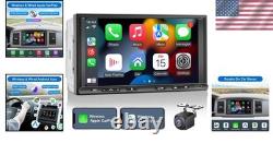 Luxury Double Din Car Audio Receiver Wireless CarPlay & Android Auto Ready
