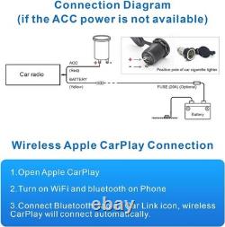 Luxury Double Din Car Audio Receiver Wireless CarPlay & Android Auto Ready