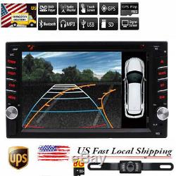 Map+Camera+GPS Nav 6.2 Double 2Din Car Stereo Radio DVD CD Mp3 Player Bluetooth