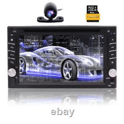 Map+Camera+GPS Nav 6.2 Double 2Din Car Stereo Radio DVD CD Mp5 Player Bluetooth