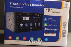 Md-68 Infinit Meta Wireless Apple CarPlay Android Auto Double DIN Car Stereo 7