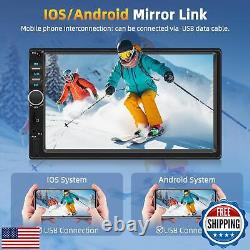 Motorsi 7 Inch Double Din Car Stereo Radio with Apple Carplay and Android Aut