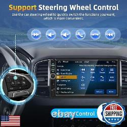 Motorsi 7 Inch Double Din Car Stereo Radio with Apple Carplay and Android Aut